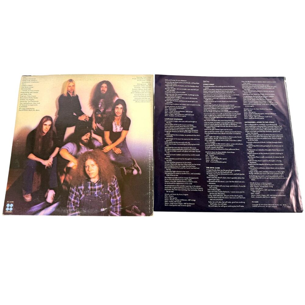 Kansas Song for America 1975 Vinyl Kirshner Pic Sleeve Original Press VG+ - Picture 7 of 10